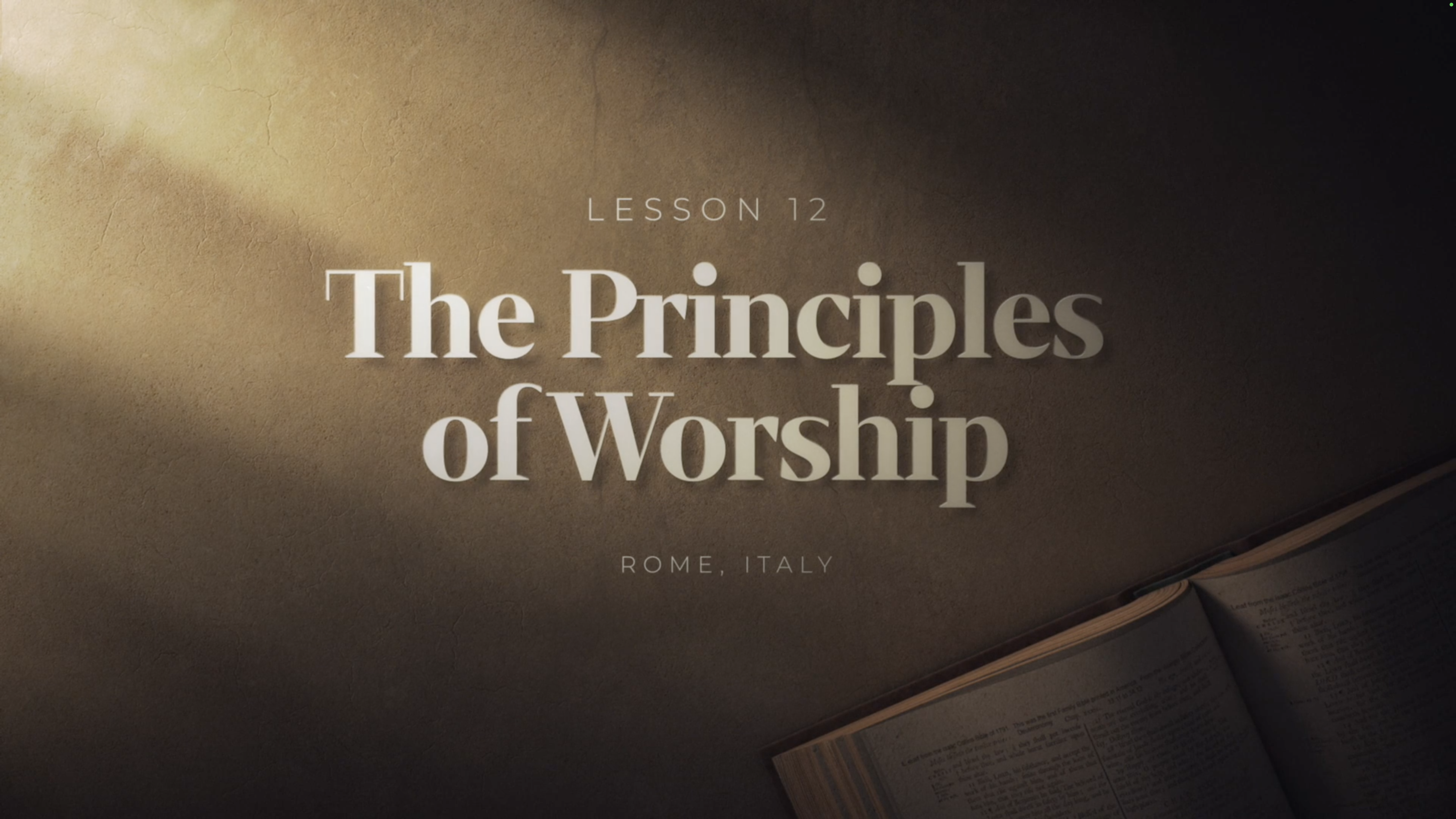 The Principles of Worship